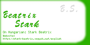 beatrix stark business card